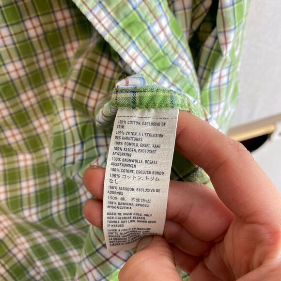 Abercrombie & Fitch muscle plaid button down - Picture 6 of 7